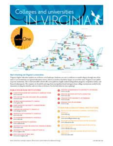 Colleges and universities  IN VIRGINIA MARYLAND  65