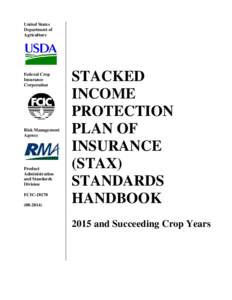 Staked Income Protection Plan of Insurance (STAX) Standards Handbook