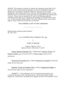 New Hampshire Supreme Court / Citation signal / Exaction