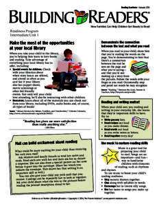 Building Readers®  (Reading Readiness Edition) — January 2014