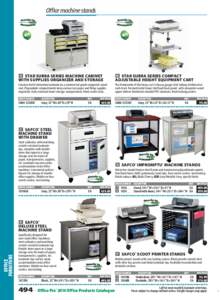 Office machine stands  A star subra series machine cabinet with supplies organizer and storage  B star subra series compact