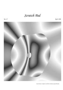 Scratch Pad No. 27 April 1998  ‘CosmicDonut’: Graphic by Elaine Cochrane using DJFractals