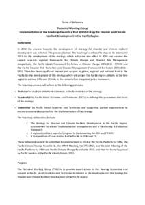 Disaster preparedness / Oceania / Pacific Regional Environment Programme / International relations / Pacific Islands Forum / Disaster risk reduction / United Nations International Strategy for Disaster Reduction / Suva