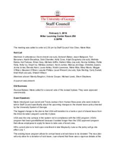 Microsoft Word - Staff Council Meeting Feb 2016 apprvd.docx
