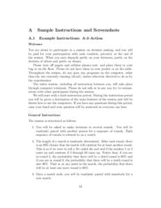 A A.1 Sample Instructions and Screenshots Example Instructions: A-3-Action