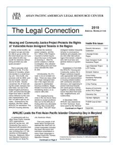 2010 Annual Newsletter-FINAL