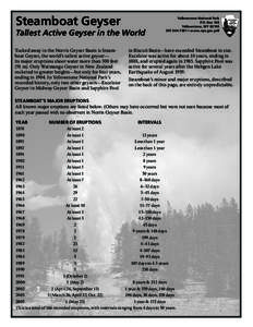 Geothermal areas of Yellowstone / Geyser / Old Faithful / Yellowstone National Park / Splendid Geyser / Grotto Geyser / Wyoming / Geography of the United States / Steamboat Geyser