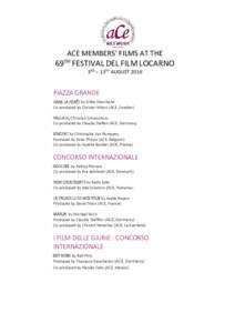Locarno / Locarno International Film Festival