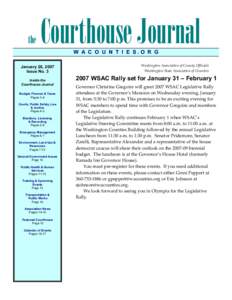 the  Courthouse Journal W A C O U N T I E S.O R G  January 26, 2007