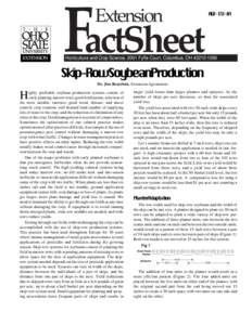 FactSheet Extension AGF[removed]Horticulture and Crop Science, 2001 Fyffe Court, Columbus, OH[removed]