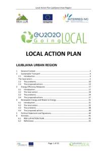 Local Action Plan Ljubljana Urban Region  LOCAL ACTION PLAN LJUBLJANA URBAN REGION 1 2