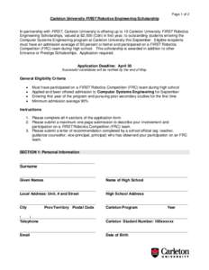 Gordon Robertson National Inuit Scholarship Application Form