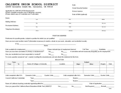 KERNVILLE UNION SCHOOL DISTRICT