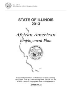State of Illinois Illinois Department of Central Management Services African American Employment Plan