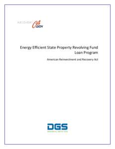 Energy Efficient State Property Revolving Fund  Loan Program  American Reinvestment and Recovery Act    Executive Summary 