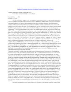 Southern Campaign American Revolution Pension Statements & Rosters Pension Application of Abel Armstrong S2039 Transcribed and annotated by C. Leon Harris State of Ohio } SS. County of Logan }