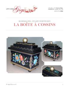 rosemaling, un art norvégien  la boîte à cossins