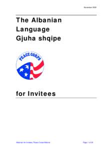 Languages of Serbia / Languages of Albania / Albanian alphabet / Albania / Arbëreshë people / Alphabet / Romanian language / Arbëresh language / Index of Albania-related articles / Languages of Europe / Europe / Albanian language