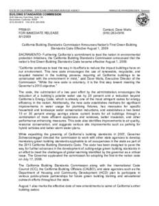 Safety / California Building Standards Code / Cross-linked polyethylene / California Building Standards Commission / International Code Council / Green building / Fire marshal / Building code / California State and Consumer Services Agency / Construction / Architecture / Building engineering