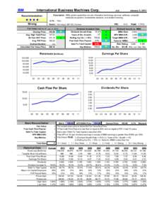 IBM  International Business Machines Corp. January 5, 2013