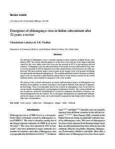 Review Article J Vect Borne Dis 43, December 2006, pp. 151–160