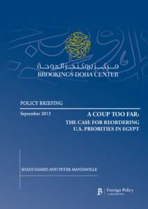 POLICY BRIEFING September 2013