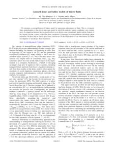 PHYSICAL REVIEW E 72, 026103 共2005兲  Lennard-Jones and lattice models of driven fluids M. Díez-Minguito, P. L. Garrido, and J. Marro Institute “Carlos I” for Theoretical and Computational Physics, and Departamen