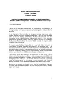 Economy of the European Union / European Union / Financial economics / Basel II / Systemic risk / European Insurance and Occupational Pensions Authority / Basel Committee on Banking Supervision / Operational risk / Capital Requirements Directive / Financial regulation / Finance / Bank regulation