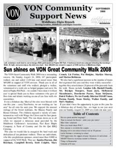 VON Community Support News SEPTEMBER 2008