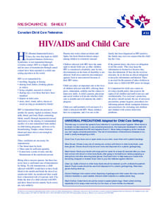 #33  HIV/AIDS and Child Care H