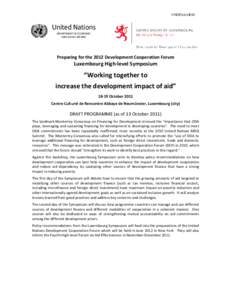 International relations / Aid / Mexico / Monterrey Consensus / José Ensch / Development aid / Eurodad / Development Assistance Committee / Foreign minister / Development / International economics / International development