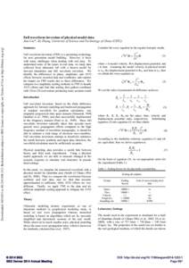 Full waveform inversion of physical model data