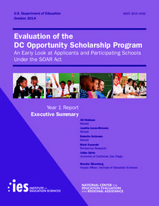 U.S. Department of Education October 2014 NCEE[removed]Evaluation of the