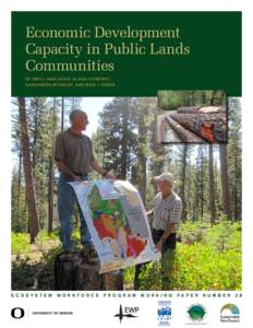 Ecosystem Workforce Program Working Paper Number[removed]Economic Development Capacity in Public Lands
