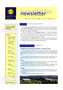 newsletter newsletter EUROPEAN FUSION DEVELOPMENT AGREEMENT FOREWORD Issued by the EFDA