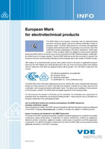 European Committee for Standardization / Reference / Science / Thought / ENEC Mark / Verband der Elektrotechnik /  Elektronik und Informationstechnik / Certification mark