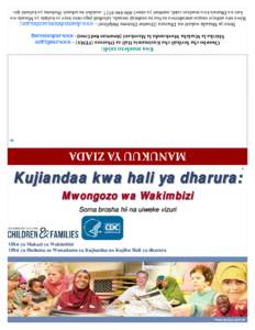 [removed]Family Preparedness Booklet for Refugees -placeholder 5-24-13_Swahili