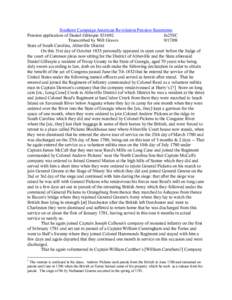 Southern Campaign American Revolution Pension Statements Pension application of Daniel Gillespie S31692 fn25SC Transcribed by Will Graves[removed]State of South Carolina, Abbeville District