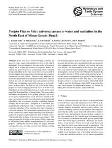 Hydrol. Earth Syst. Sci., 12, 1075–1085, 2008 www.hydrol-earth-syst-sci.net/ © Author(sThis work is distributed under the Creative Commons Attribution 3.0 License.  Hydrology and