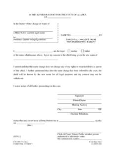 CIV-695 Parental Consent for Non Petitioning Parent[removed]PDF fill in