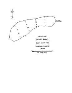 LEDGE POND Sandy River Plt., Franklin County U.S.G.S. Saddleback Mountain, Maine (7½’) Fishes Brook trout Physical Characteristics