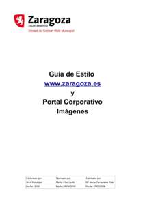 Guía de Estilo www.zaragoza.es y Portal Corporativo Imágenes