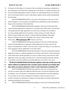 HJR007S01 - House Floor Amendments