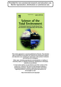 Wetland / Mercury / Soil pH / Fresh water / Soil / Miami Canal / Sulfate / Sulfur / Lake Okeechobee / Everglades / Florida / Chemistry