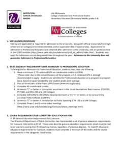 University of Wisconsin System / University of Wisconsin–Whitewater / Praxis test / Education / Wisconsin / North Central Association of Colleges and Schools / American Association of State Colleges and Universities