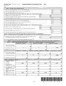 WV/CNF-120U REV[removed]WV Code §11-10-18a  UNDERPAYMENT OF ESTIMATED TAX