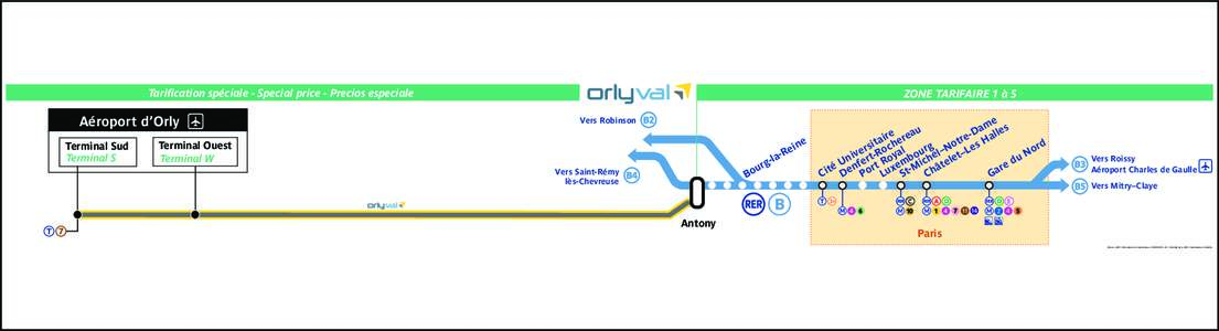 Tarification spéciale - Special price - Precios especiale  Aéroport d’Orly Terminal Sud Terminal S