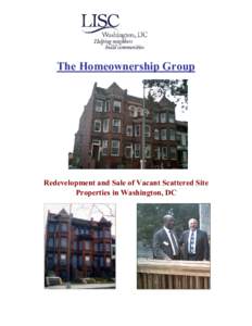 The Homeownership Group   Redevelopment and Sale of Vacant Scattered Site  Properties in Washington, DC  Table of Contents 