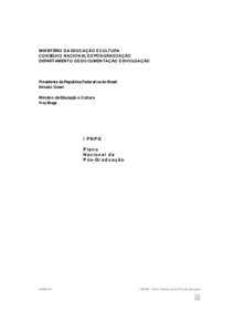 MINISTÉRIO DA EDUCAÇÃO E CULTURA CONSELHO NACIONAL DE PÓS-GRADUAÇÃO DEPARTAMENTO DE DOCUMENTAÇÃO E DIVULGAÇÃO Presidente da República Federativa do Brasil Ernesto Geisel