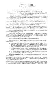 RESOLUTION NO[removed]l i BOARD OF COUNTY COMMISSIONERS OF RIO BLANCO COUNTY, COLORADO A RESOLUTION OF THE BOARD OF COUNTY COMMISSIONERS OF RIO BLANCO COUNTY, COLORADO, AMENDING THE TEXT OF THE RIO BLANCO COUNTY LAND